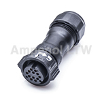 Amphenol Industrial Circular Connector, 12 Contacts, Cable, Standard Connector, Plug, Male, IP68, X-LOK Series