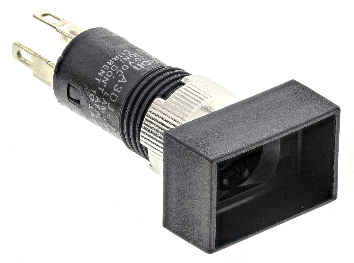 Omron Illuminated Push Button Switch, Momentary, Panel Mount, 8mm Cutout, SPST