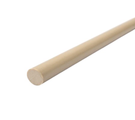 Goodfellow Grey Polyetheretherketone PEEK Rod, 300mm x 12mm Diameter