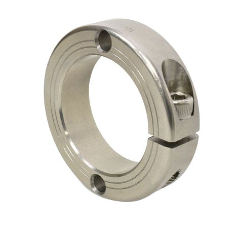 Ruland Shaft Collar, One Piece, Clamp, Bore 40mm, OD 60mm, W 15mm, 303 Stainless Steel
