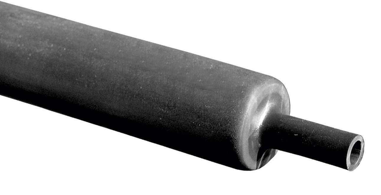 RS PRO Halogen Free Heat Shrink Tubing, Black 35mm Sleeve Dia. x 100cm Length 3:1 Ratio