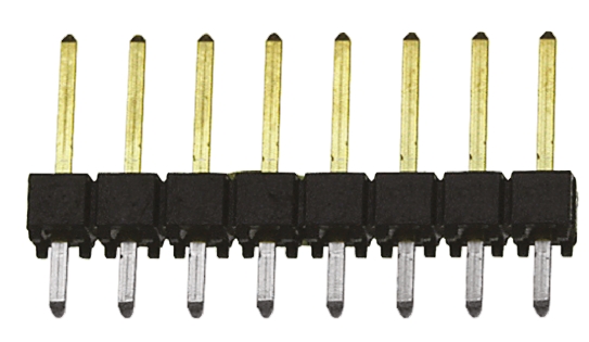 Samtec TSW Series Straight Through Hole Pin Header, 8 Contact(s), 2.54 mm Pitch, 1 Row, Unshrouded