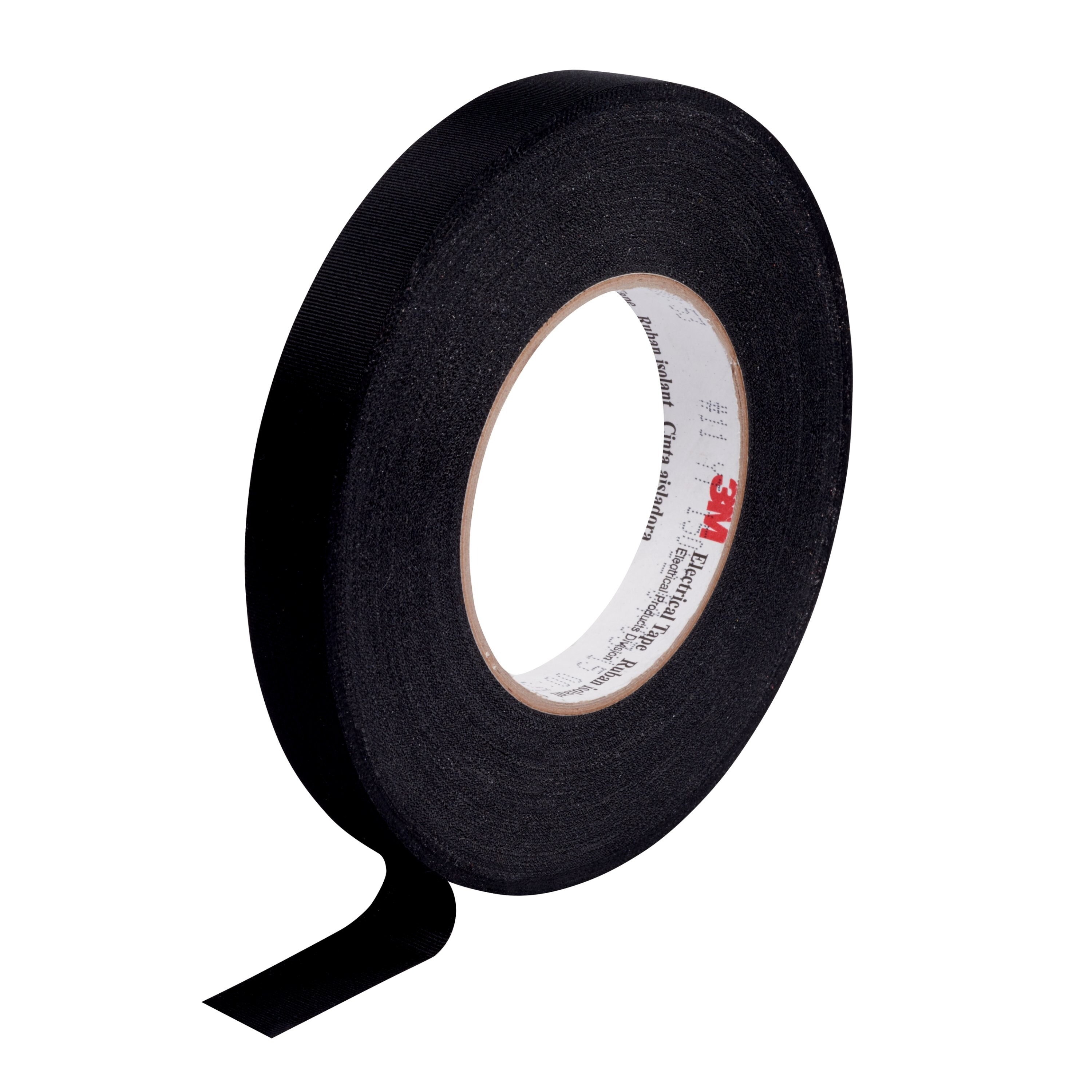 3M Acetate Cloth Electrical Tape 11 Black Fabric Electrical Tape, 19mm x 66m