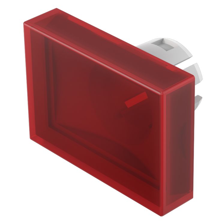 Indicator Lens Rectangle Style, Red, 21.5 Long
