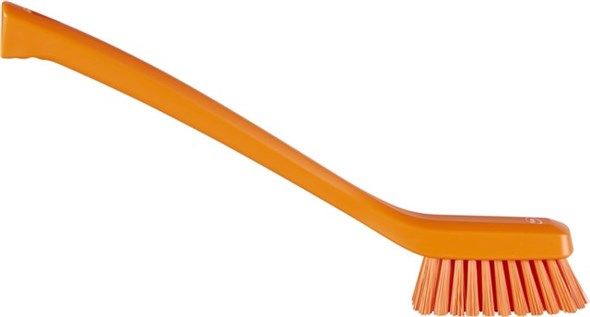 Vikan Hard Bristle Purple Scrubbing Brush, 420mm bristle length, Polyester, Polypropylene, Stainless Steel bristle