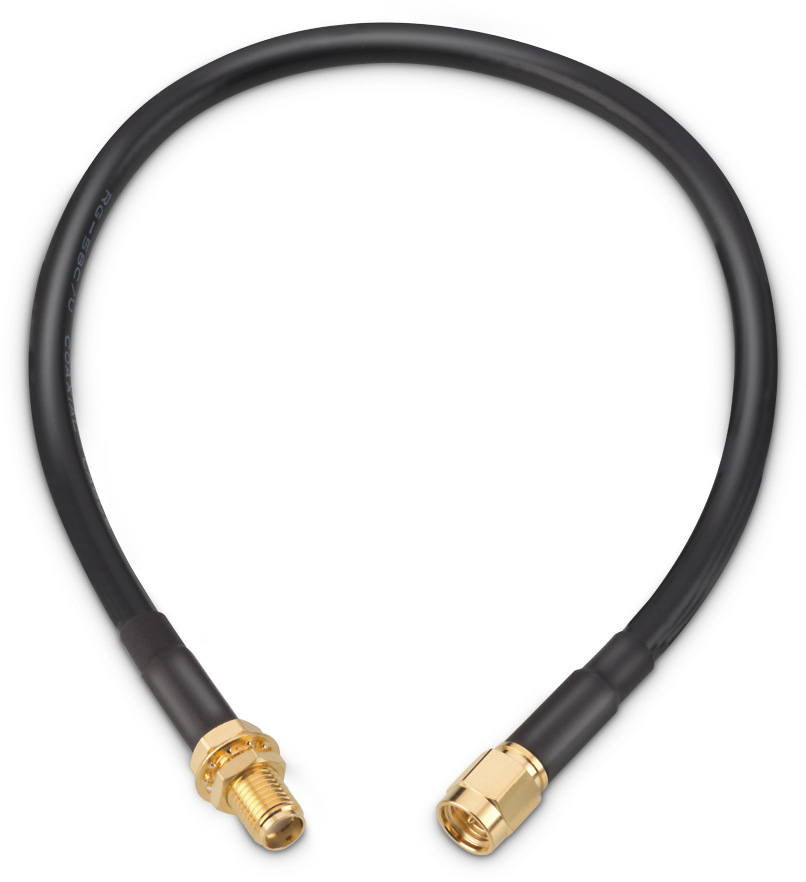 Wurth Elektronik WR-CXASY Series, 304.8 mm, RG58 Coaxial, Terminated 50 Ω
