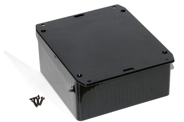Hammond 1591 Series ABS General Purpose Enclosure, IP54, Flanged, 119 x 119 x 56mm