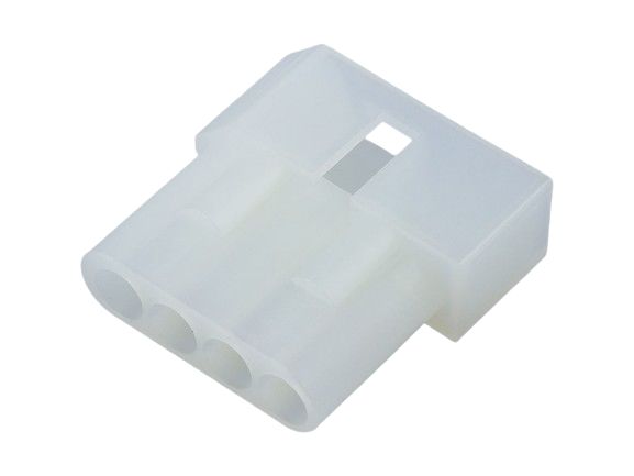 Molex, STANDARD .093" Male Connector Housing, 5.03mm Pitch, 4 Way, 1 Row