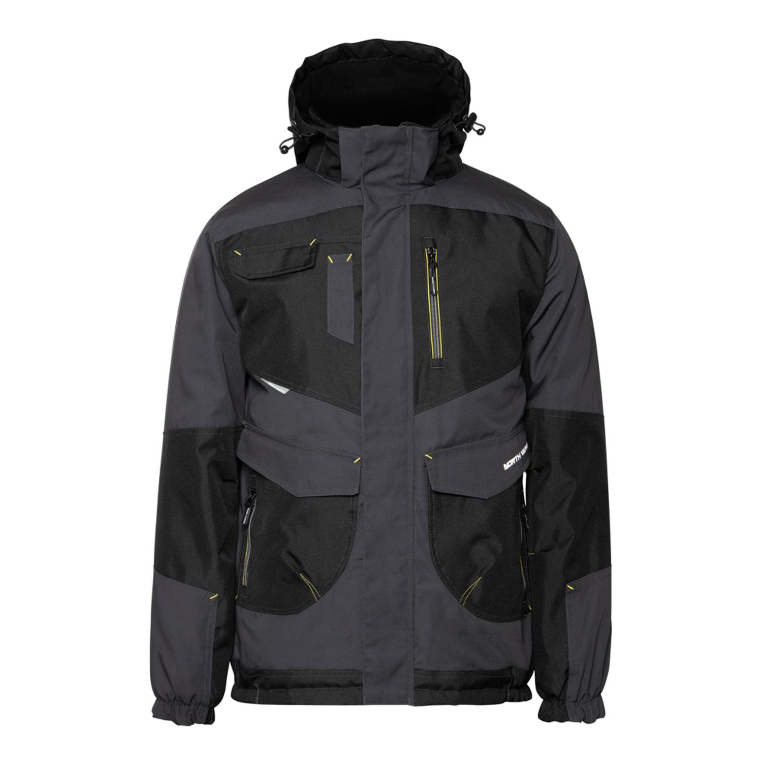 Nine worths LILIAN Black, Grey, Water Repellent Jacket, XL