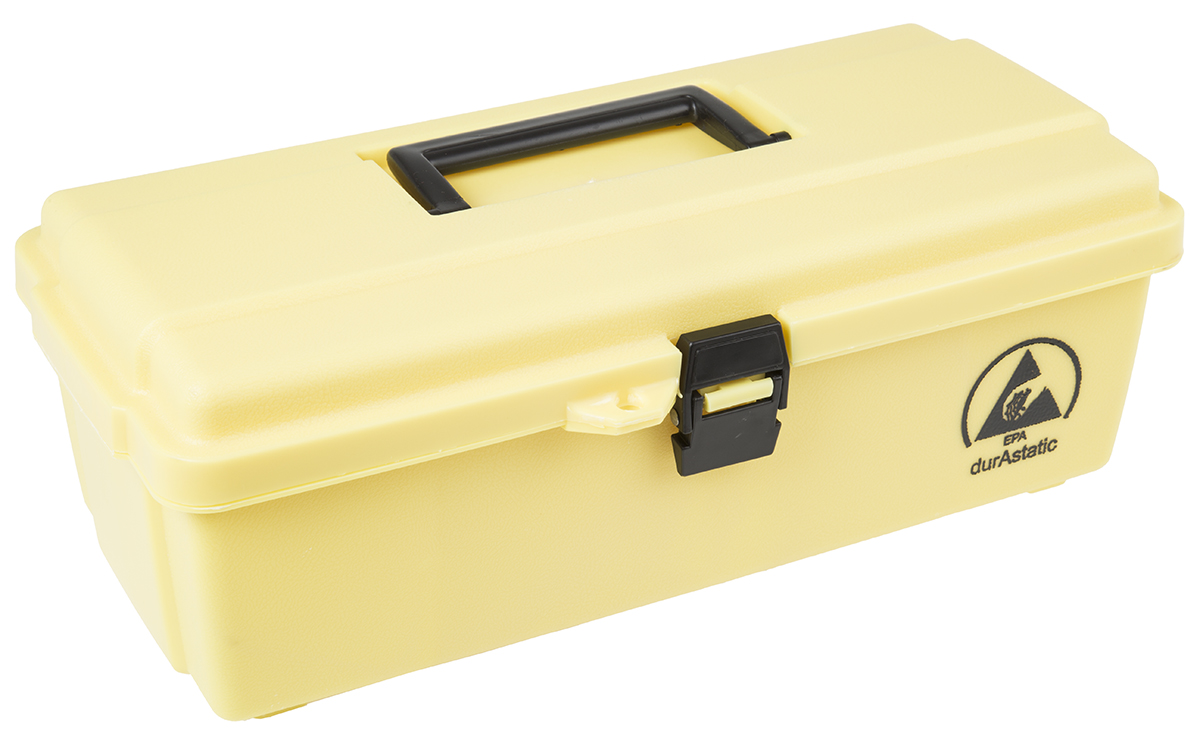 Dissipative Polypropylene ESD Box 368mm (L) 191mm (W) 127mm (H)