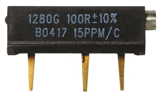 VPG Foil Resistors 1280G 10kΩ Potentiometer 26-Turns Through Hole, Y005610K0000K0L
