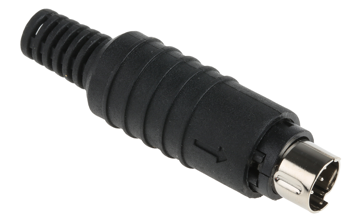 Lumberg 8 Pole Miniature Din Plug, 1A, 100 V ac, Male, Cable Mount