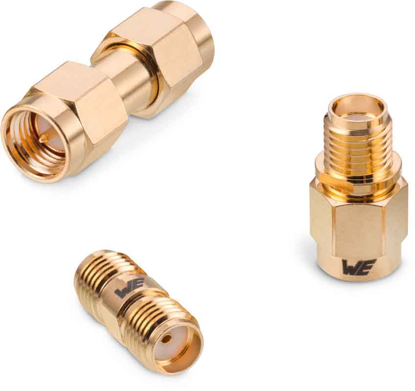 Wurth Elektronik Straight 50Ω Coaxial Adapter SMA Plug to SMA Plug 18GHz