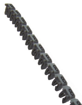 Legrand CAB 3 Clip On Cable Markers, Grey, Pre-printed "8", 0.15 → 0.5mm Cable, 0 381 08