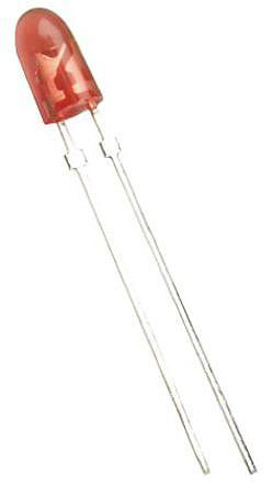 Broadcom2.4 V Red LED 5mm Through Hole, HLMP-AG71-Z20DD