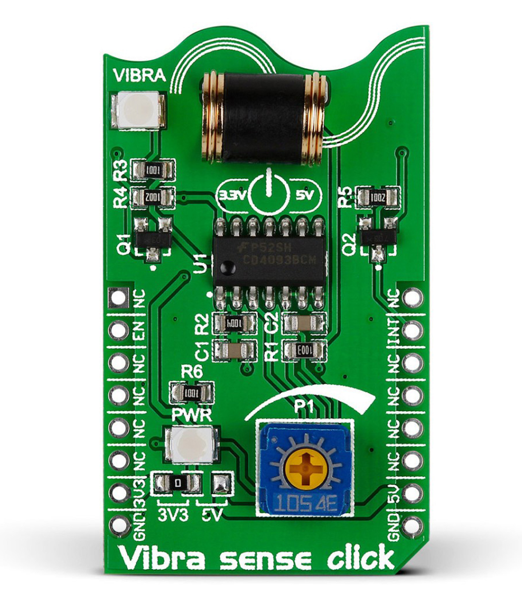 MikroElektronika Vibra Sense Click Vibration Sensor MikroBus Click Board
