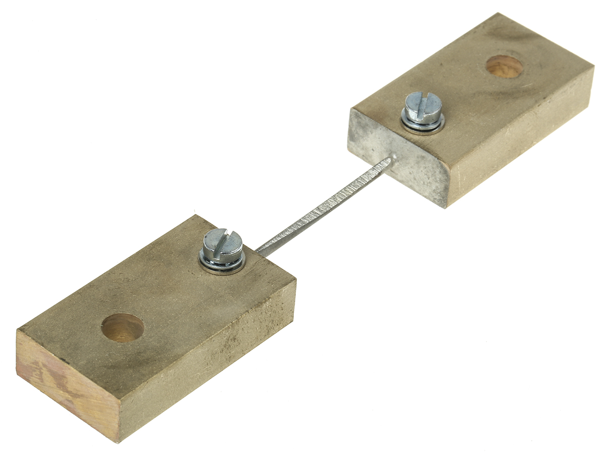 HOBUT Brass-Ended Shunt, 10 A Max, 60mV Output, ±1 % Accuracy