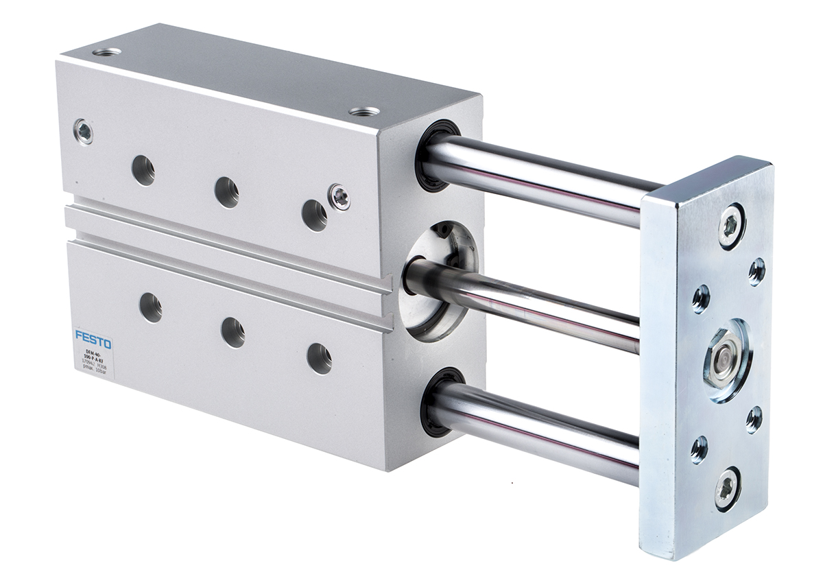 Festo Pneumatic Guided Cylinder - 170942, 40mm Bore, 100mm Stroke, DFM Series, Double Acting