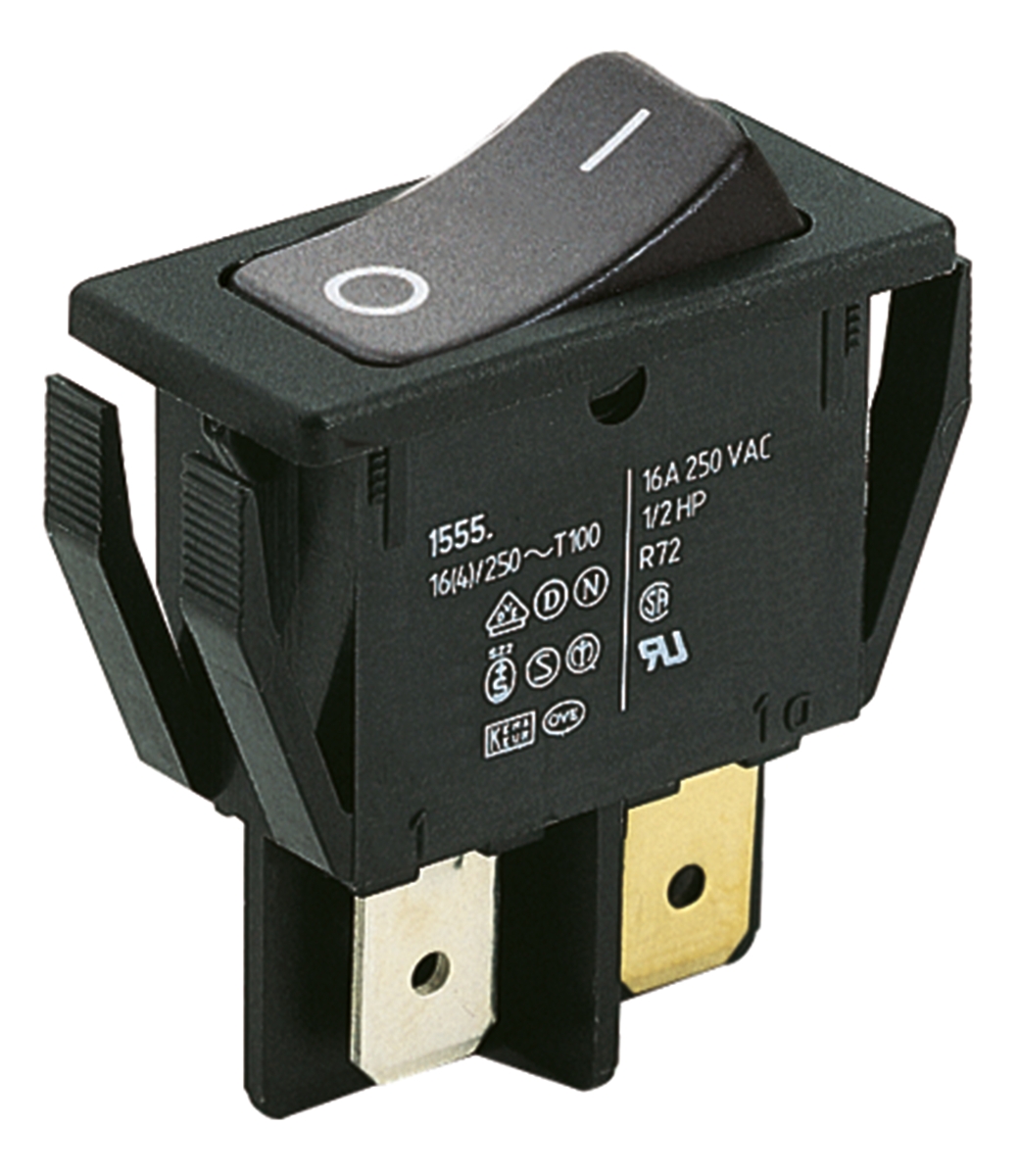 Marquardt DPST, On-Off Rocker Switch Panel Mount