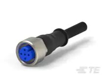 TE Connectivity Female 4 way M12 Socket to Female Pigtail Sensor Actuator Cable, 3 m