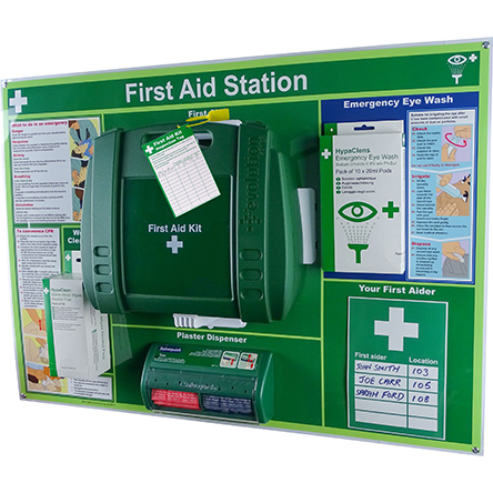 RS PRO First Aid Station for 100+ Person/People, Wall Mounted
