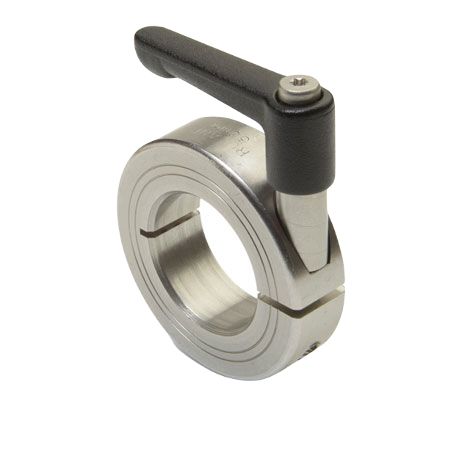 Ruland Shaft Collar, One Piece, Quick Clamp, Bore 30mm, OD 54mm, W 15mm, 303 Stainless Steel
