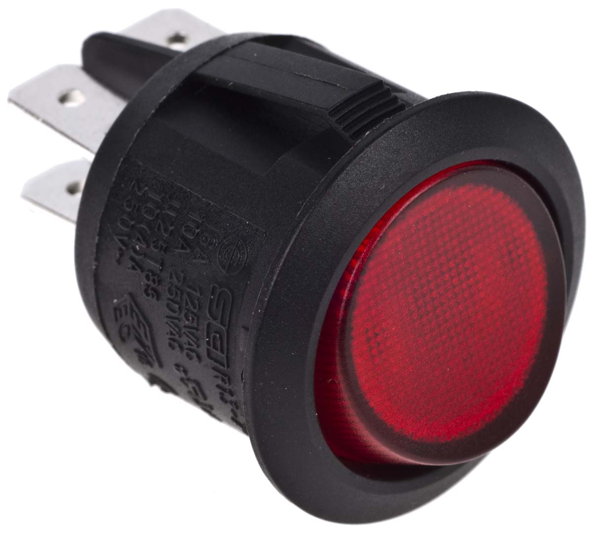 Arcolectric (Bulgin) Ltd Illuminated DPST, On-Off Rocker Switch Panel Mount