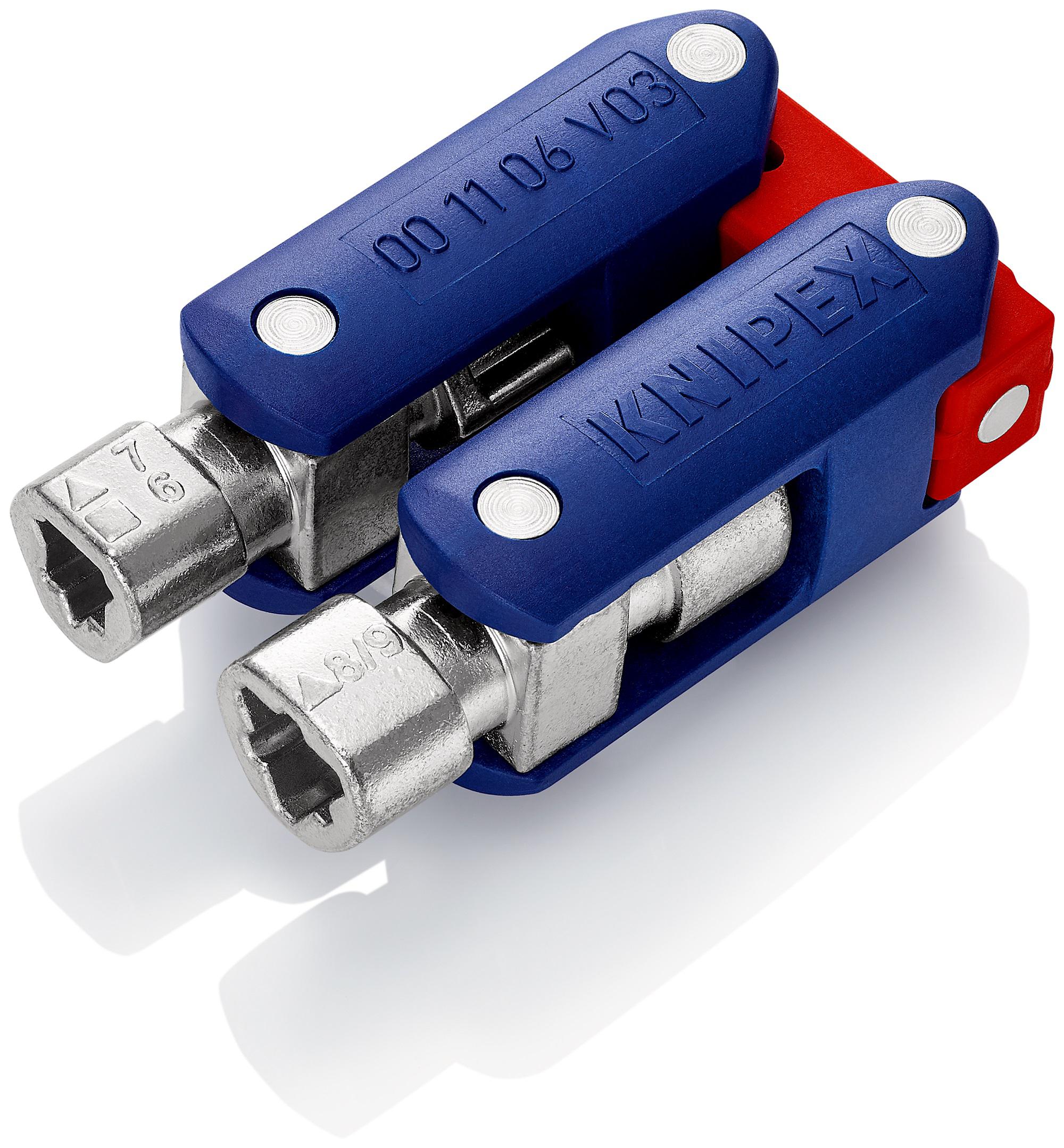 Knipex Diecast Zinc 9-way Control Cabinet Key, 5 → 11 mm Capacity