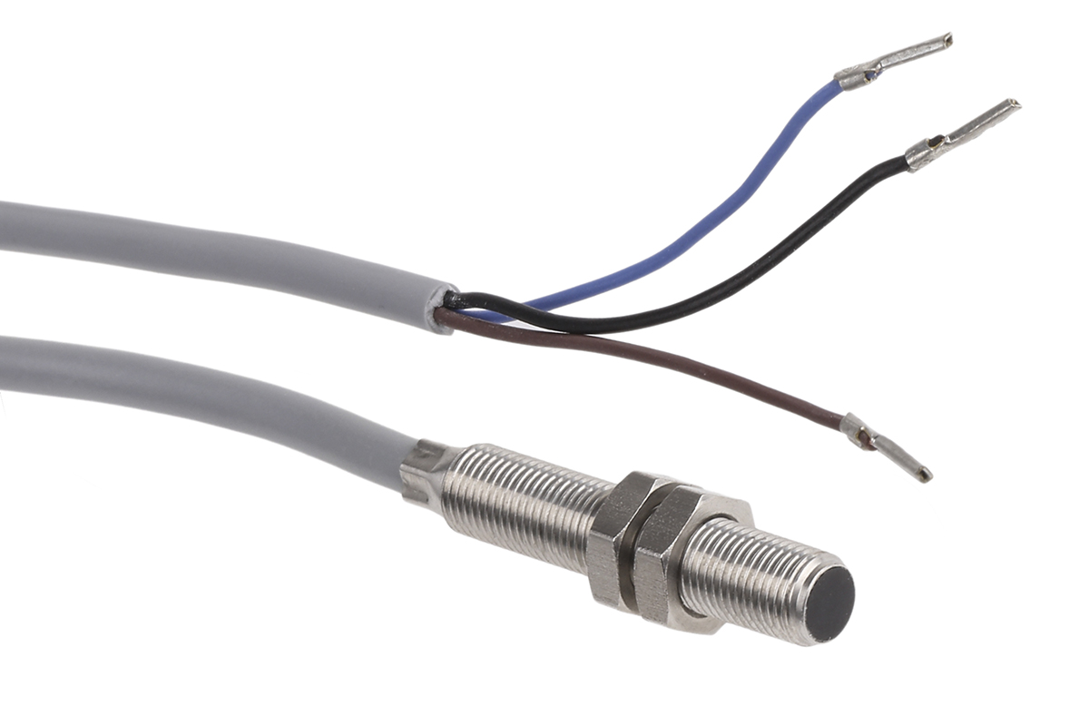 ifm electronic Inductive Threaded Barrel Proximity Sensor, M5, 1.5 mm Detection, PNP NO, 10 → 30 V dc