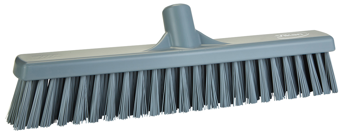 Vikan Broom, Grey With PET Bristles