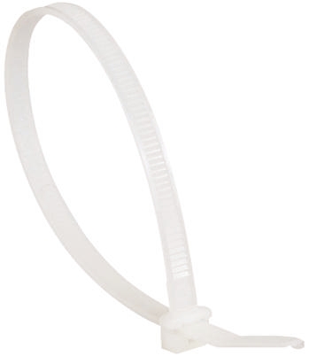 Legrand Cable Tie, 140mm x 3.5 mm, Clear Nylon, Pk-100