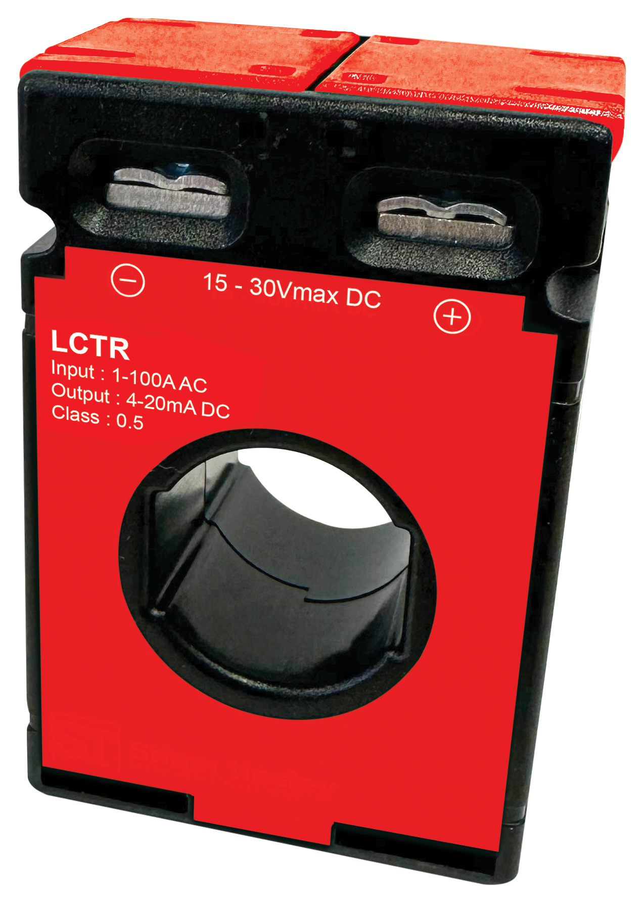 RS PRO Base Mounted Current Transformer, 100A Input, 5 → 10 V Output, 21mm Bore, 24 V dc