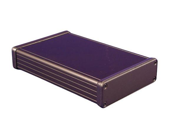 Hammond 1455 Series Black Aluminium Enclosure, IP54, Black Lid, 160 x 103 x 30.5mm