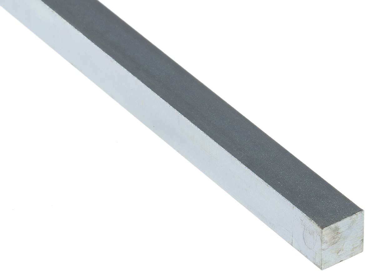 RS PRO Key Steel Square Bar 8mm Diameter, 8mm W, 8mm H, 330mm L