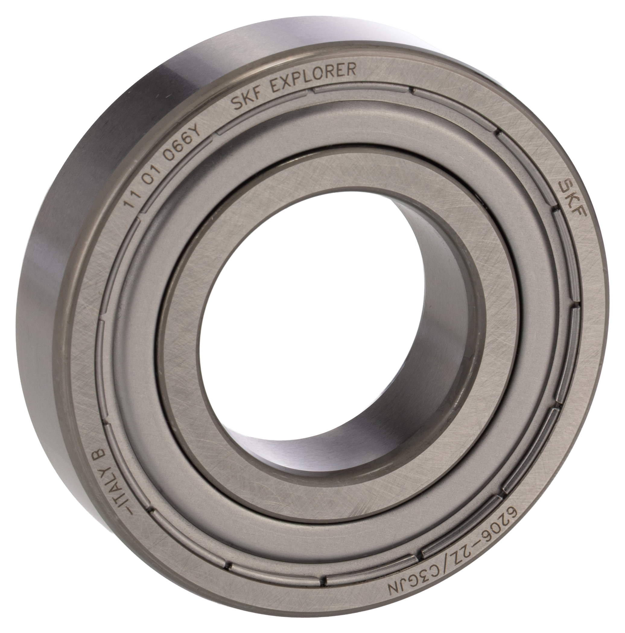 SKF 6206-2Z/C3GJN 1 Row Ball Bearing - 30 mm ID, 62 mm OD