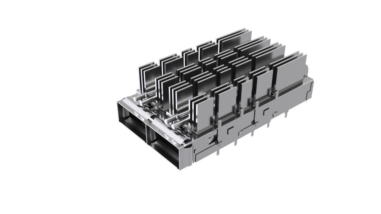 Amphenol Communications Solutions QSFP-DD I/O Connector Plug 76-Position, UE36C2622106A4A