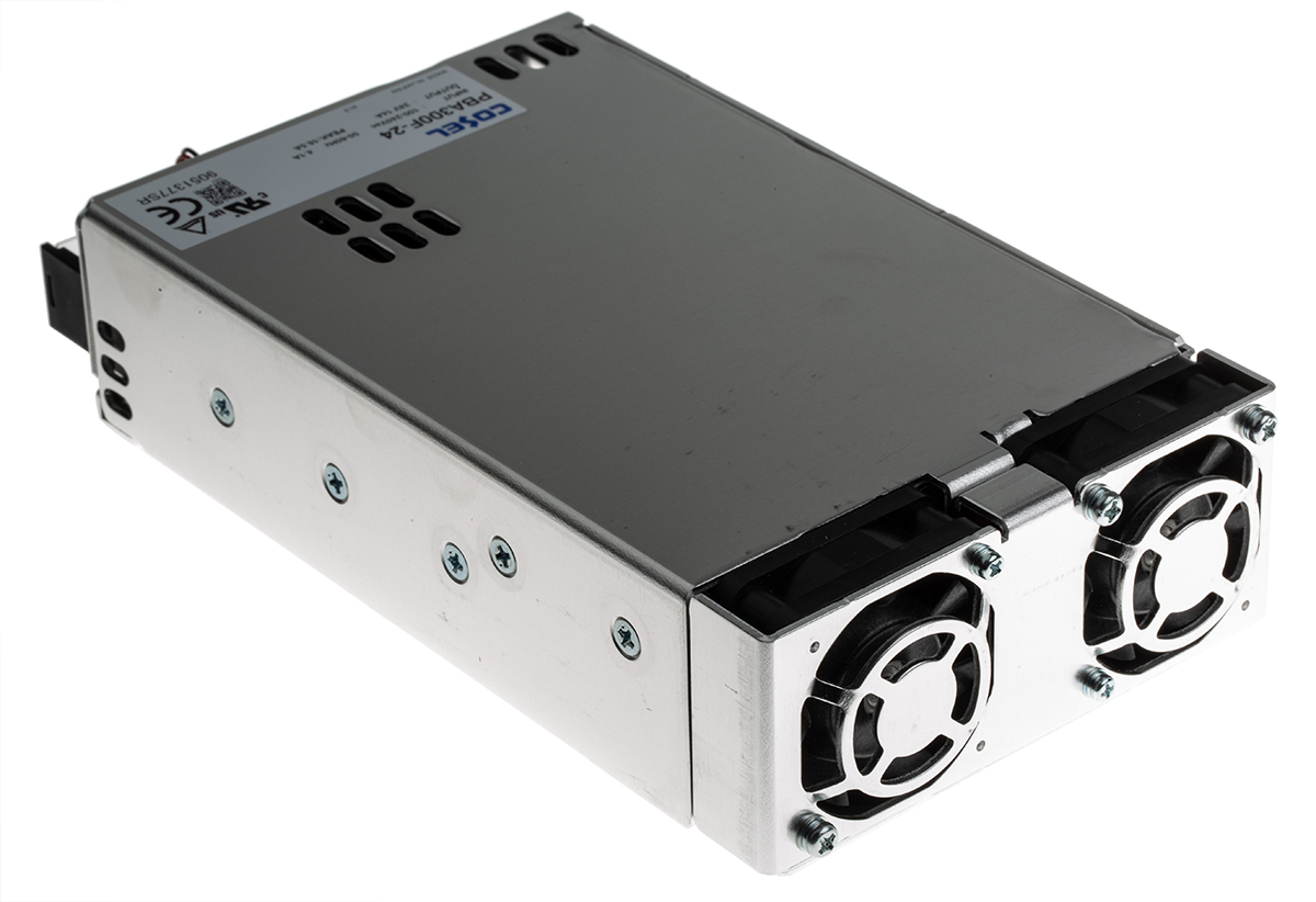 Cosel Switching Power Supply, PBA300F-24, 24V dc, 14A, 336W, 1 Output, 120 → 350 V dc, 85 → 264 V ac