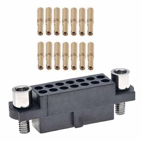 HARWIN M80-481 Connector Kit Containing 8 x Barrel Crimp Contacts Loose, Housing With Hex Socket Head (Allen)