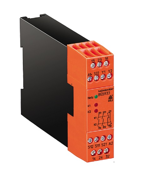 Dold Safemaster BG 5933 3 Auxiliary Contacts Safety Relay 24V dc, Dual-Channel 2 Safety Contacts