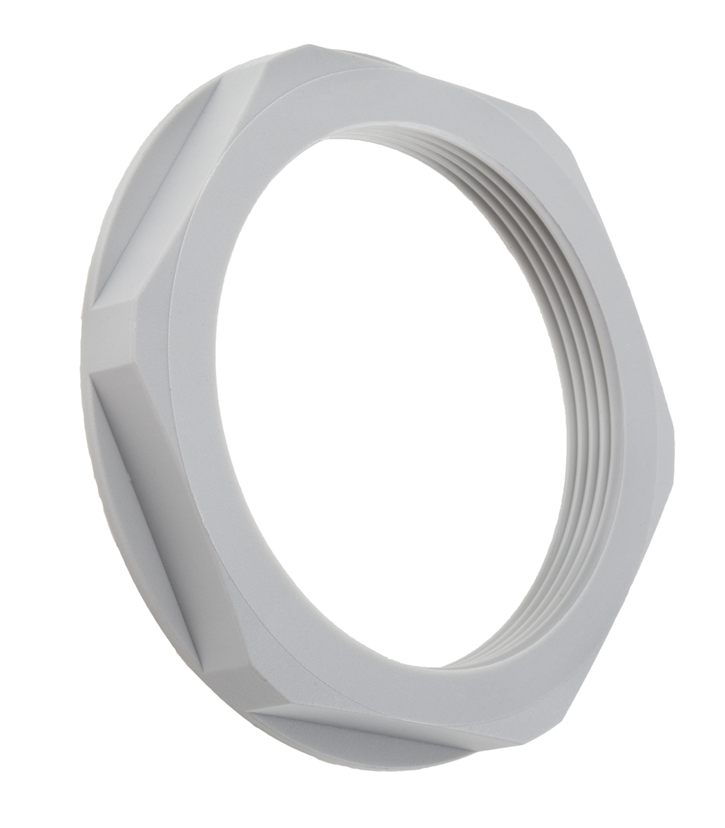 Lapp Grey Flame Retardant, Halogen Free Polyamide Cable Gland Locknut, M50 Thread