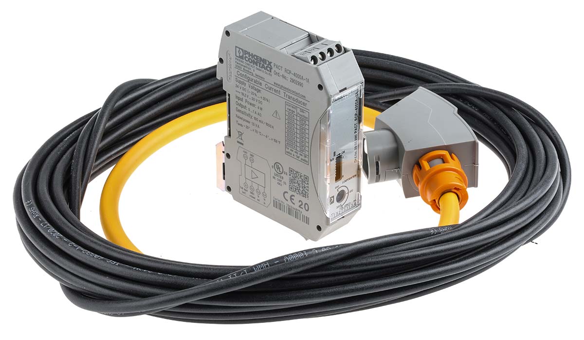 Phoenix Contact PACT RCP Series Rogowski Coil Current Transformer, 1 A Output, 8.3mm Bore