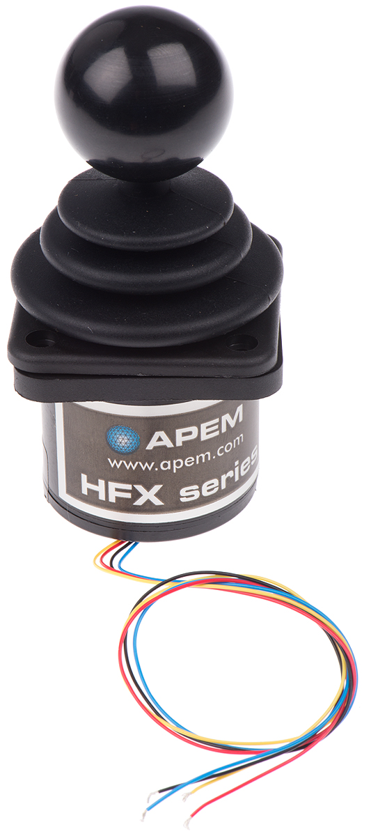 CH Products 2-Axis Hall Effect Joystick Lever, Hall Effect, IP65, IP68 5V dc