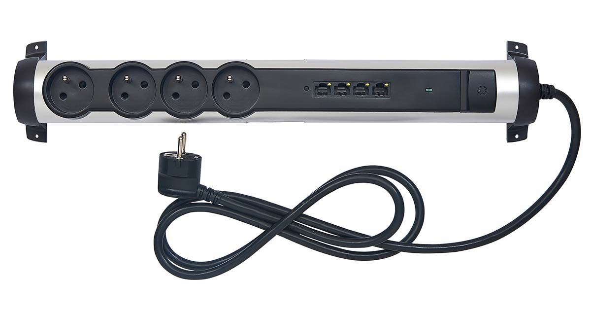 Legrand 1.5m 4 Socket Type E - French Extension Lead