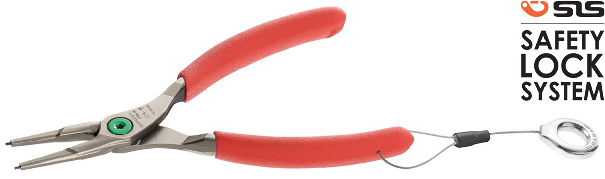 Facom Circlip Pliers, 185 mm Overall, Straight Tip
