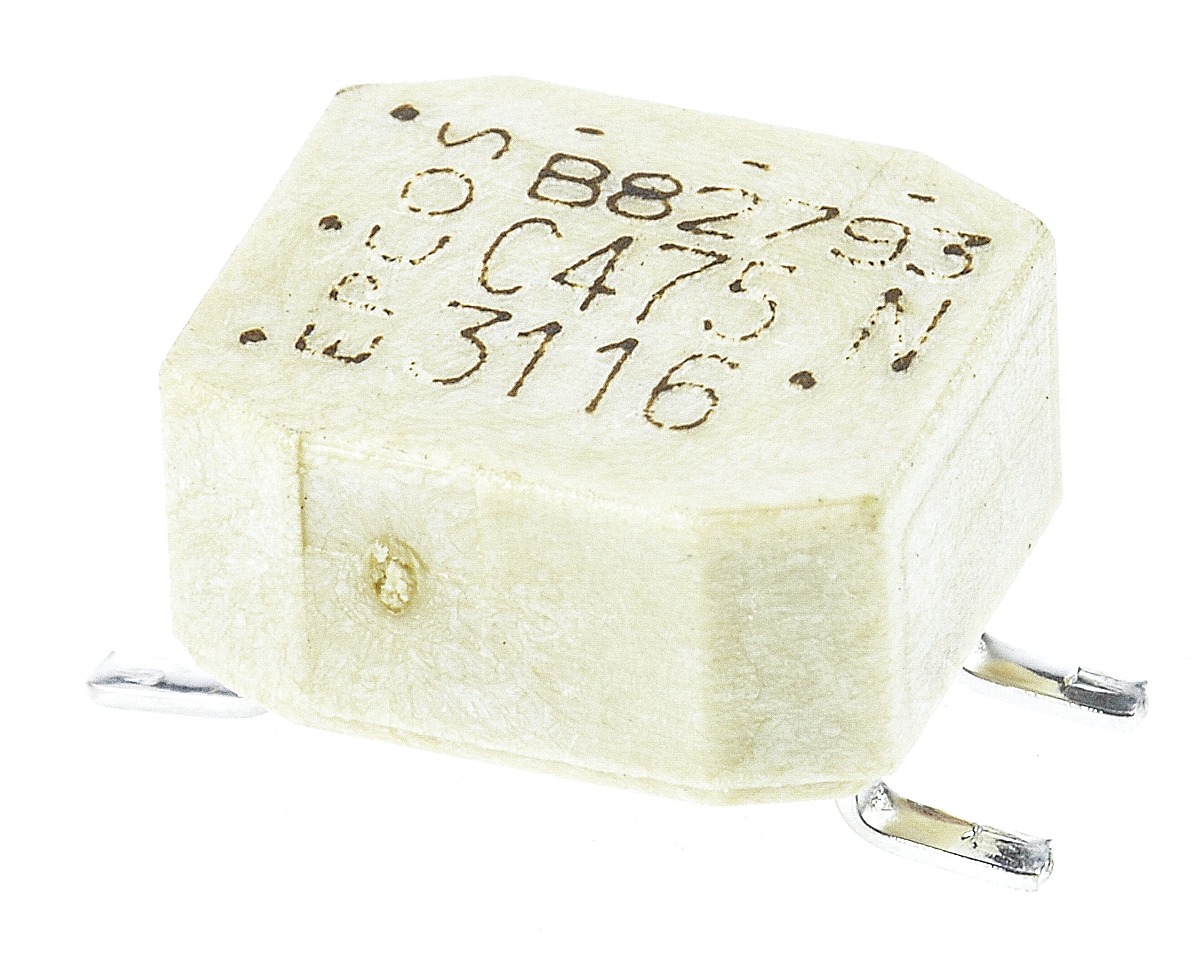 EPCOS, B82793 No Surface Mount Common Mode Choke with a Ferrite Core, 4.7 mH Wirewound -30 to 50 % 400 mA Idc