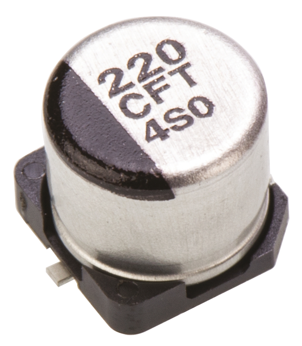 Panasonic 220μF Aluminium Electrolytic Capacitor 16V dc, Surface Mount - EEEFT1C221AP