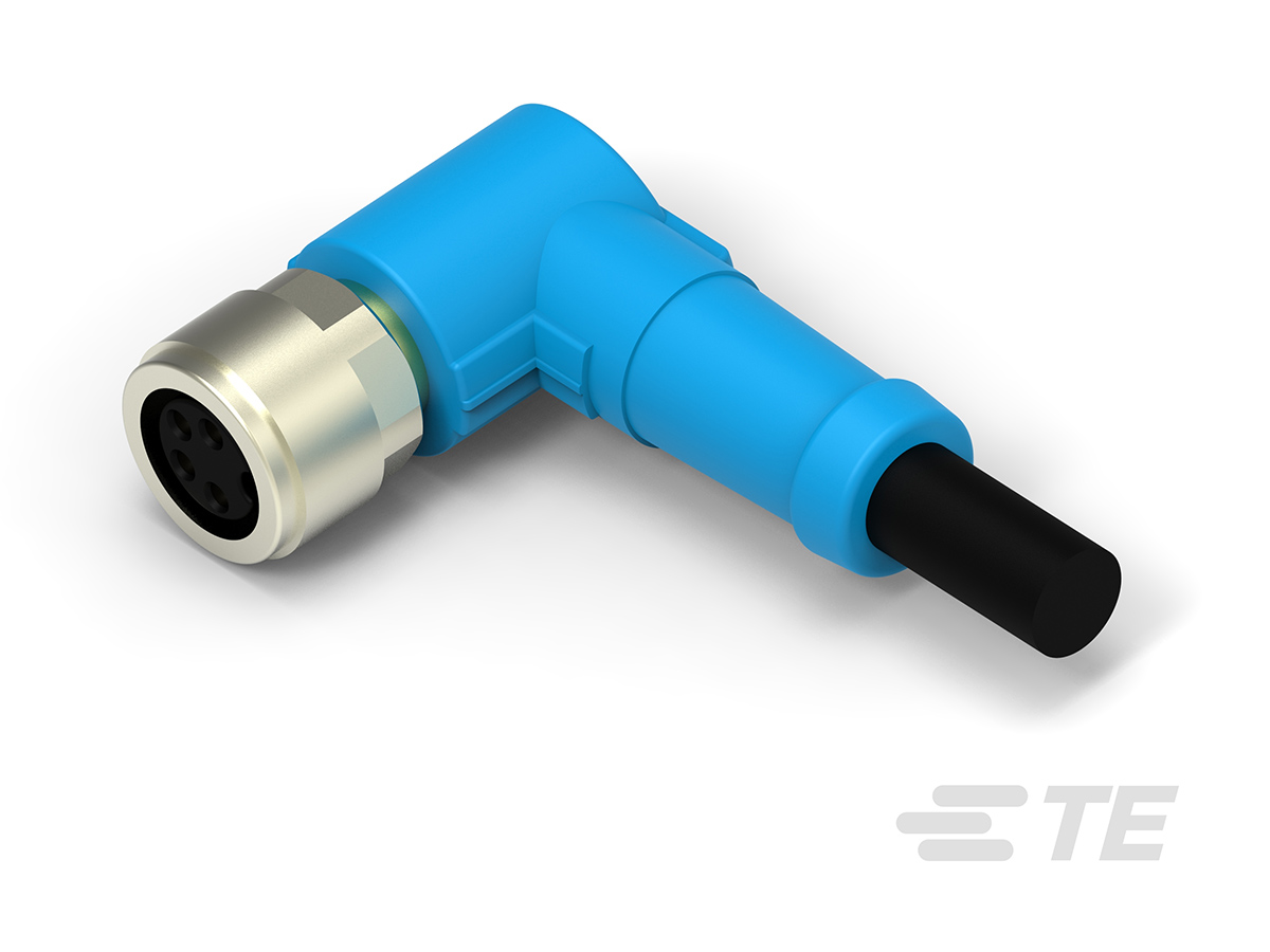 TE Connectivity Female 4 way M8 to Sensor Actuator Cable, 3 m