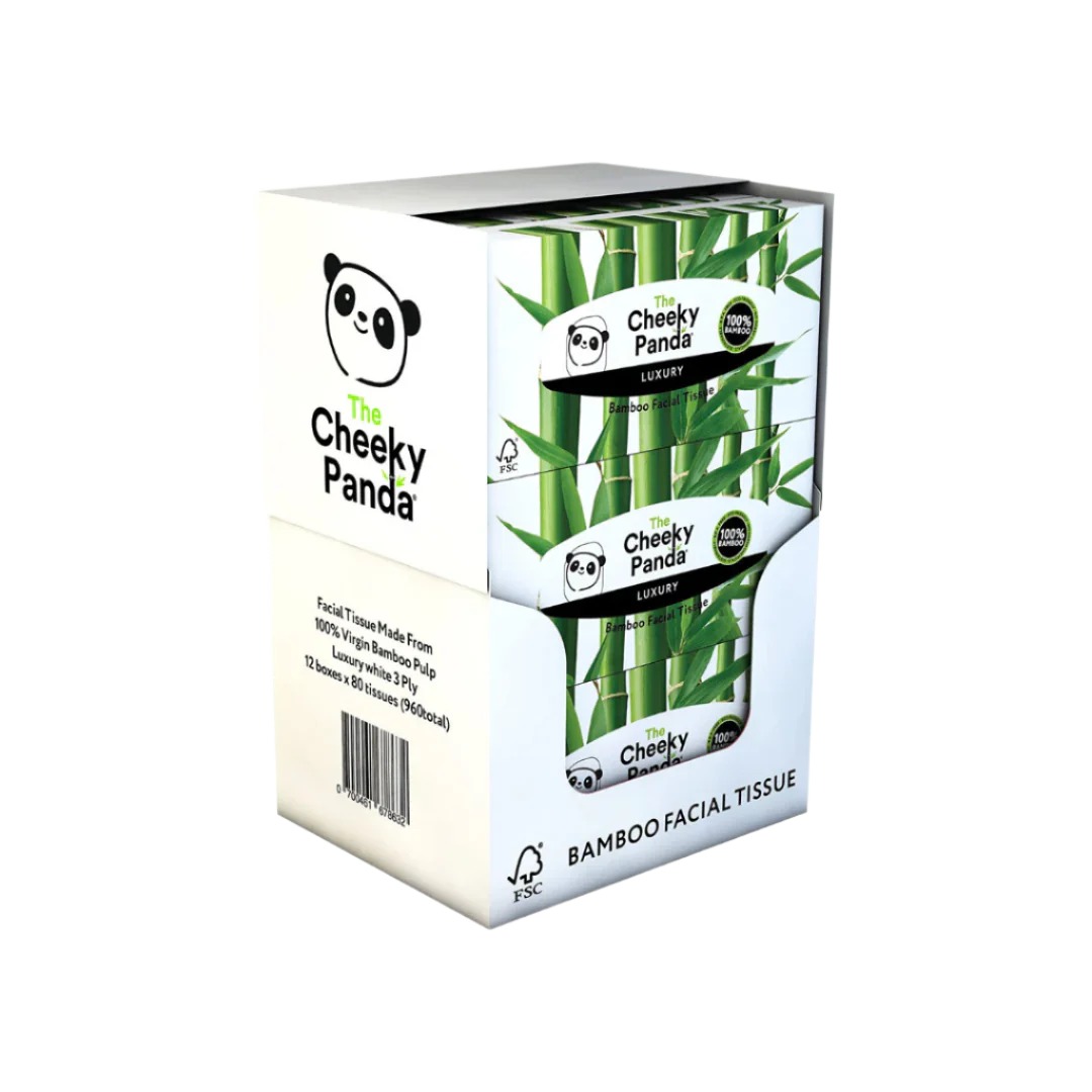 FLAFTX12 White Facial Tissues, Box of 80 tissues