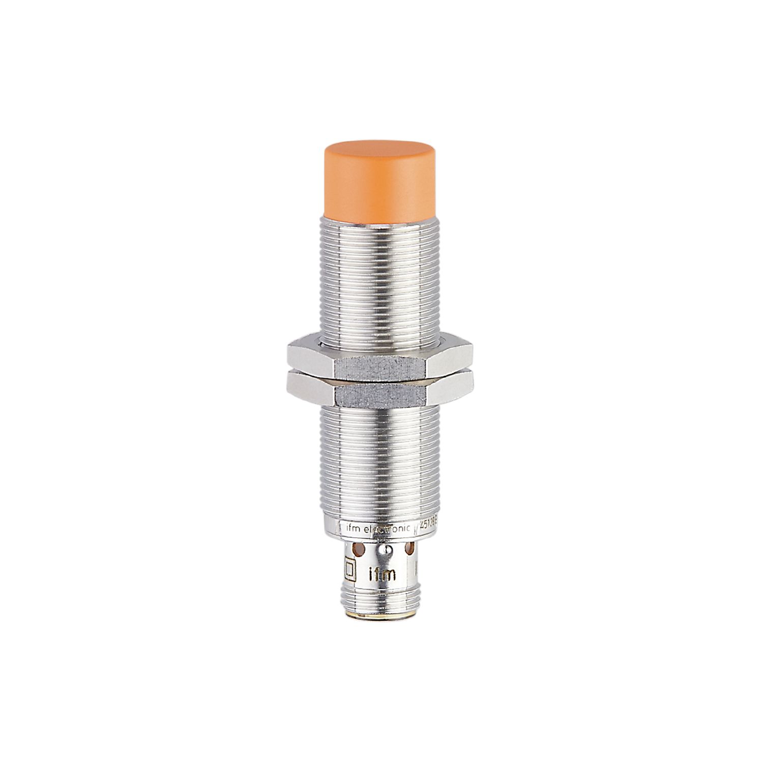ifm electronic Inductive Threaded Barrel Proximity Sensor, M18, 8 mm Detection, PNP NO, 10 → 36 V dc