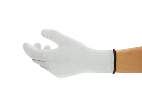 Ansell ActivArmr White Polyester Polyester Work Gloves, Size 9, Uncoated Coating